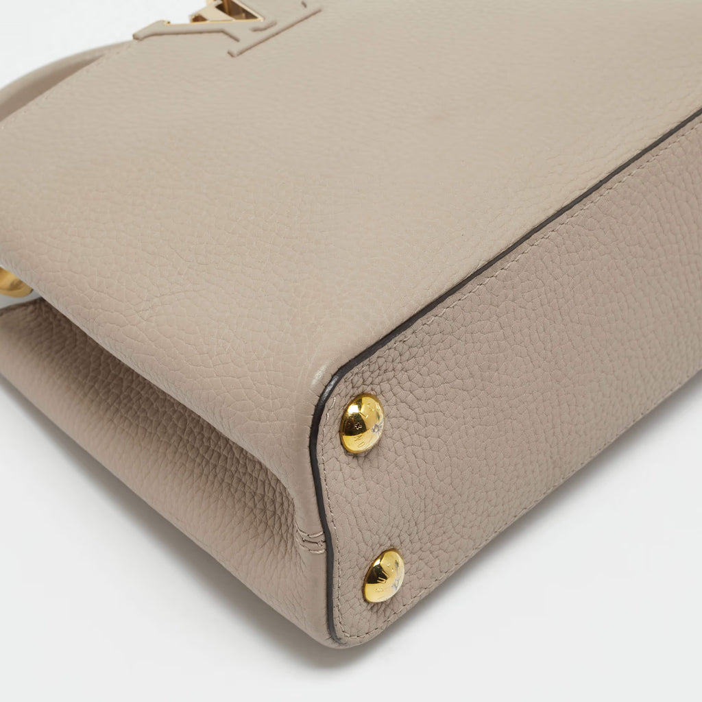 Louis Vuitton Capucines BB Beige Leather Bag