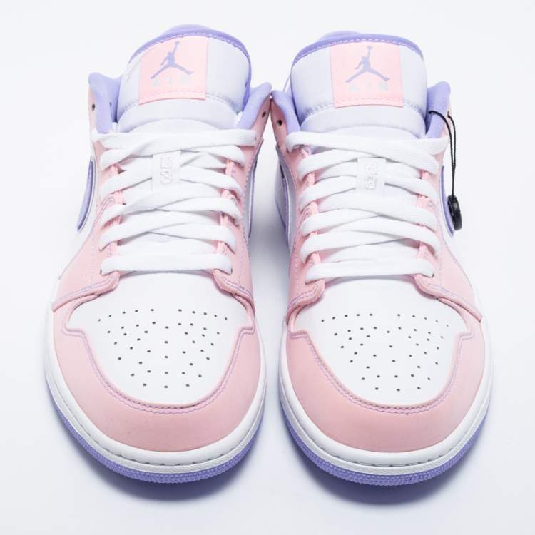 Air Jordans Multicolor Leather Jordan 1 Low Sneakers Size 44