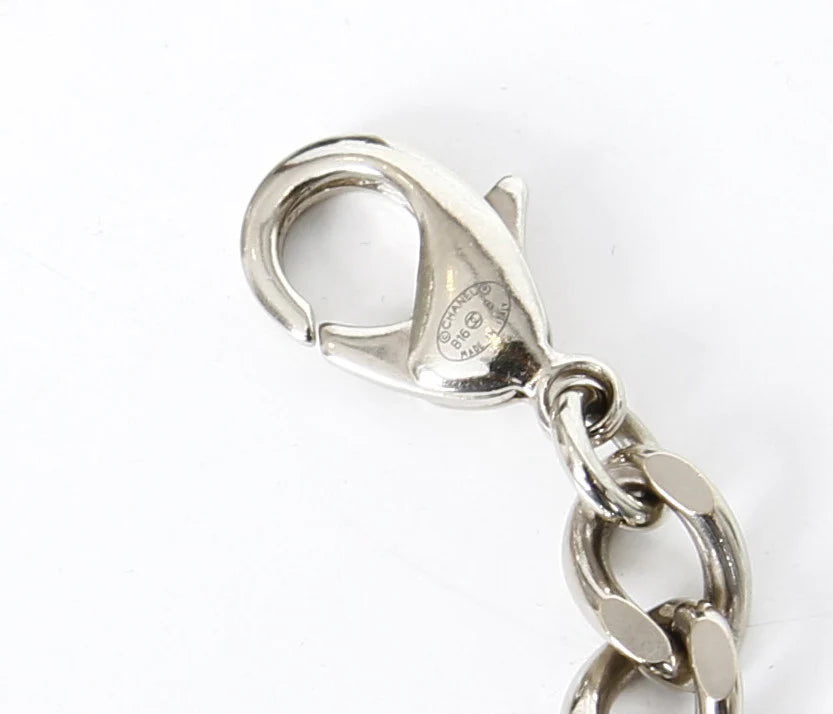 Chanel Burgundy CC Chain Bracelet