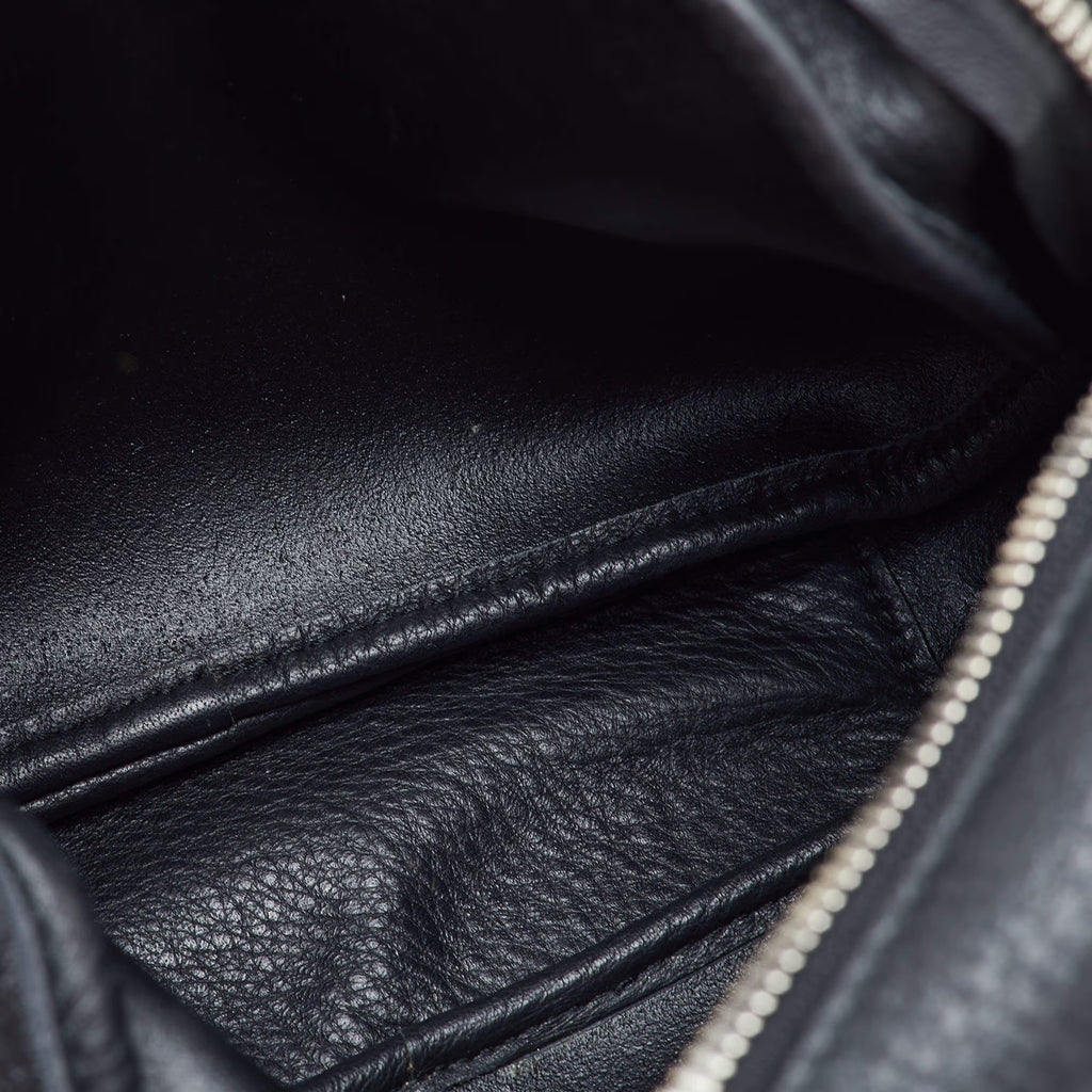 Balenciaga Everyday Small Black Leather Camera Crossbody Bag