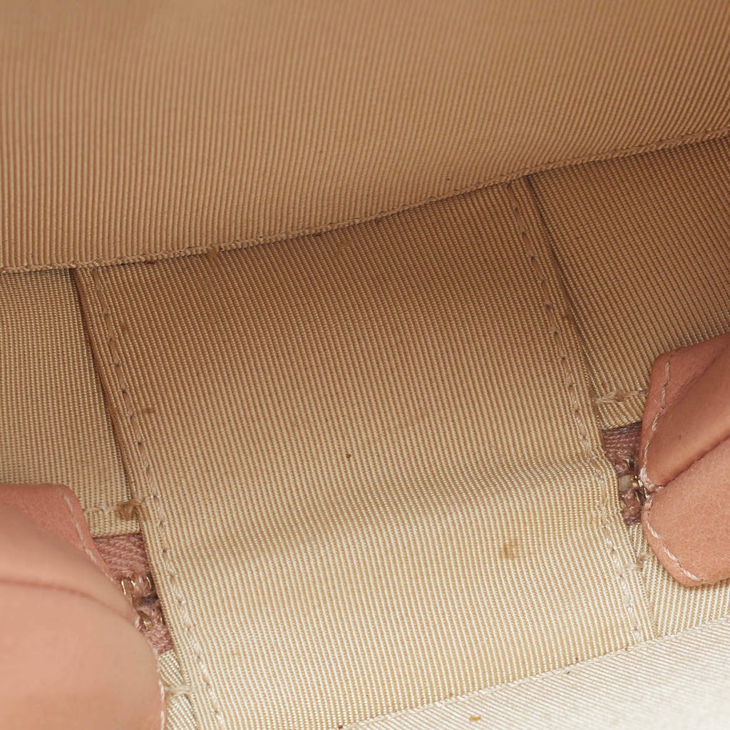 Chanel Round as Earth Peach Leather Bag