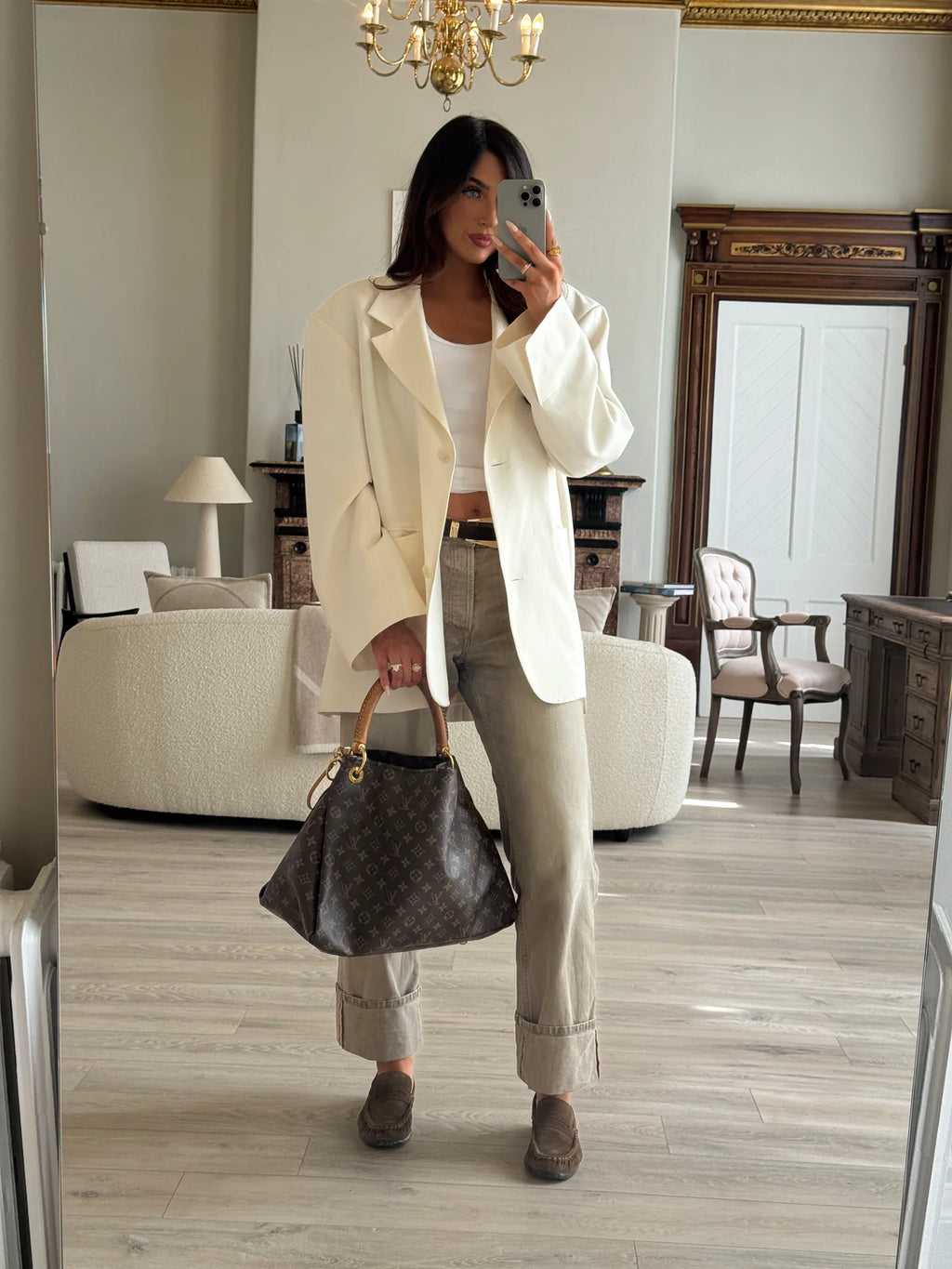 LOUIS VUITTON MONOGRAM ARTSY MM SHOULDER BAG