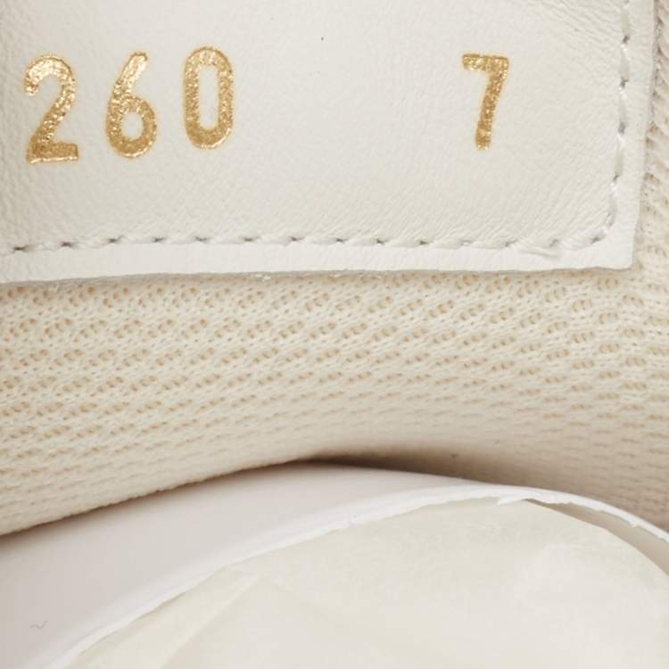 Louis Vuitton White/Black Leather Gradient Check Print Luxembourg Sneakers Size 41