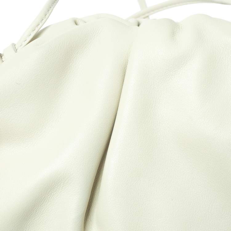 Bottega Veneta Ivory Leather Mini Pouch Bag