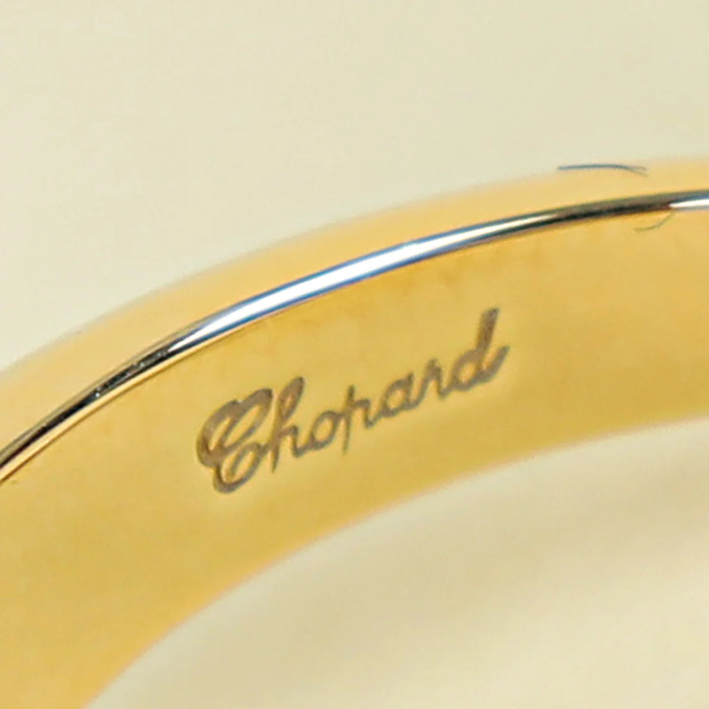 Chopard 18K Yellow Gold Happy Diamonds Ring 49