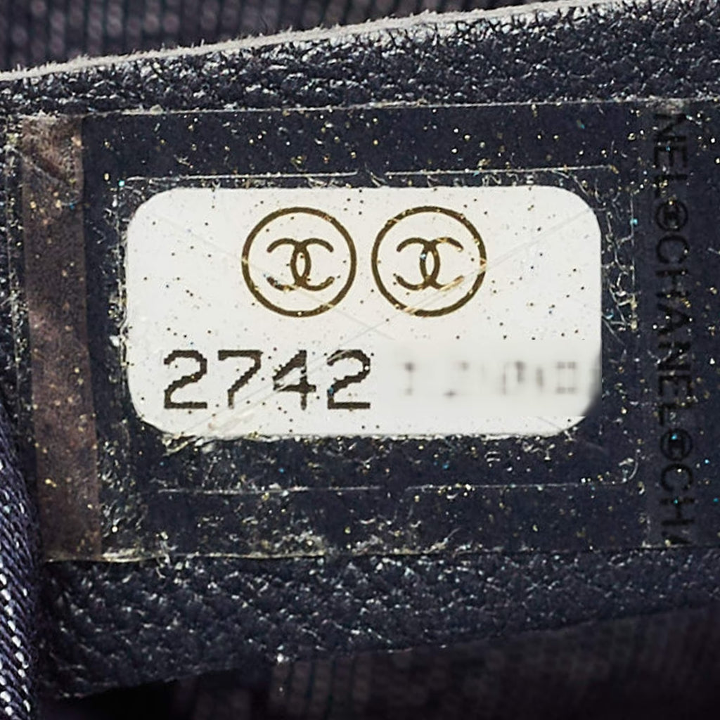 Chanel Black Leather CC Mania Vanity Bag