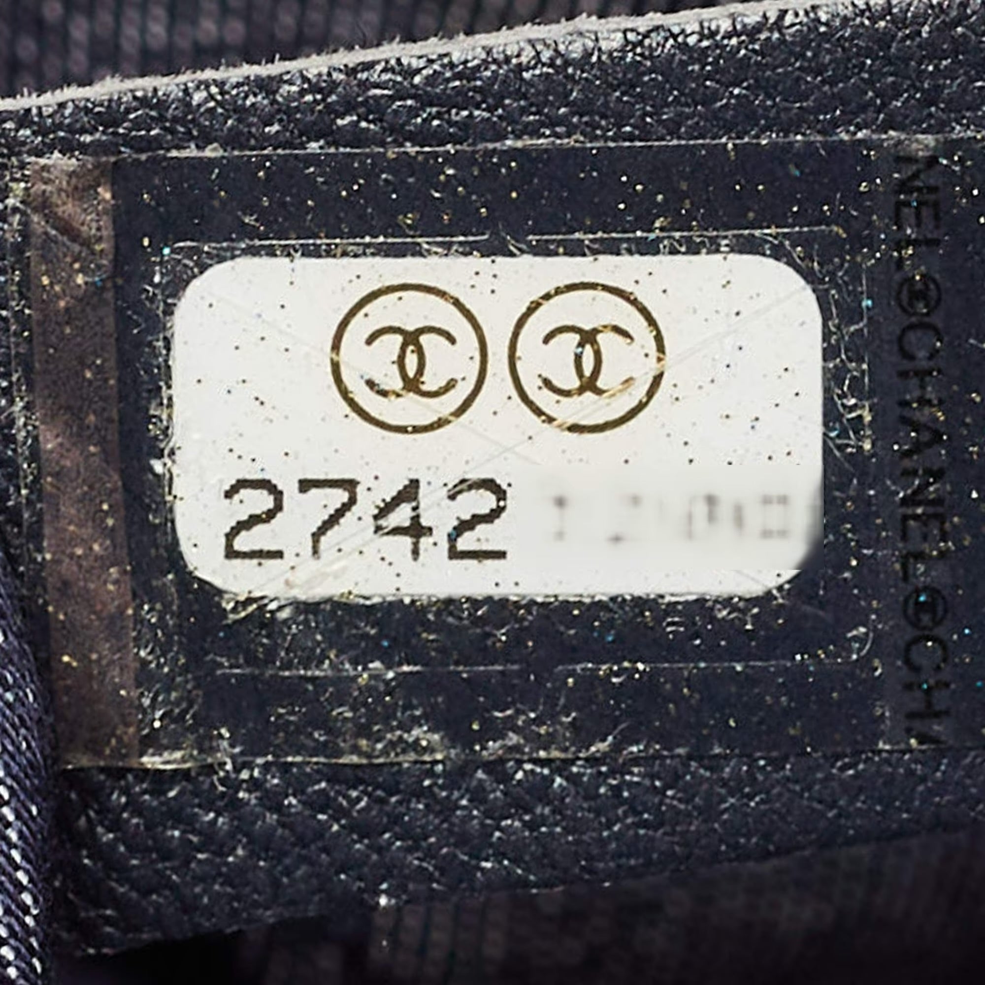 Chanel Black Leather CC Mania Vanity Bag