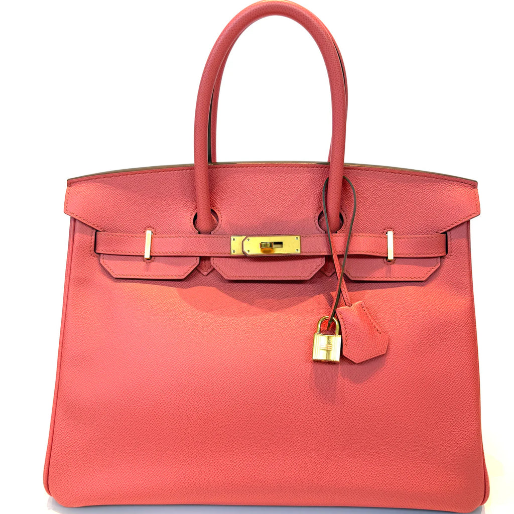 HERMÈS BIRKIN 35 FLAMINGO PINK EPSOM LEATHER WITH GHW