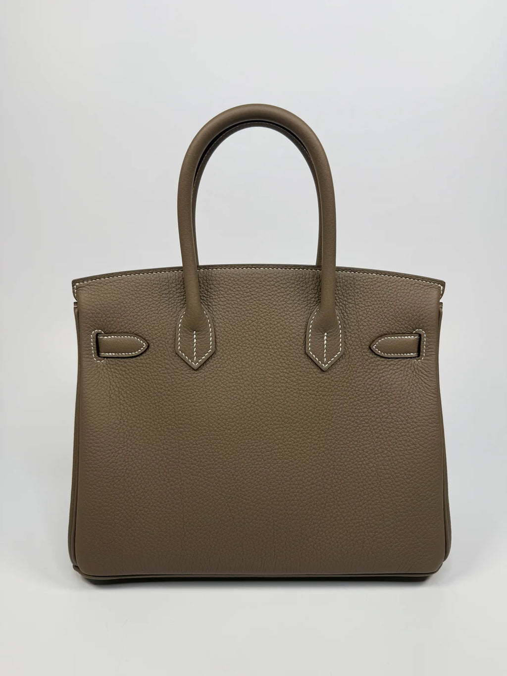 HERMÈS BIRKIN 30 IN ETOUPE TOGO LEATHER WITH BRUSHED GHW