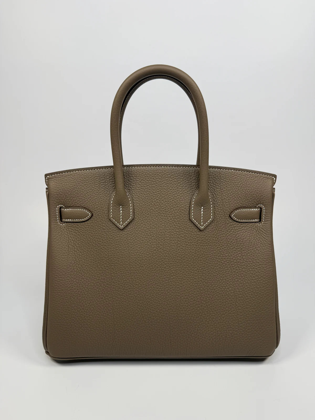 HERMÈS BIRKIN 30 IN ETOUPE TOGO LEATHER WITH BRUSHED GHW