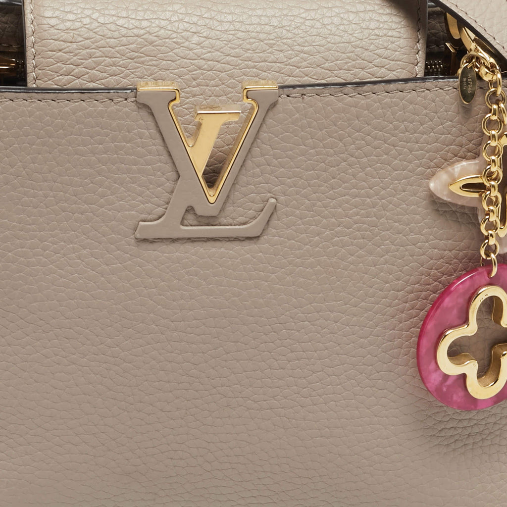 Louis Vuitton Capucines BB Beige Leather Bag