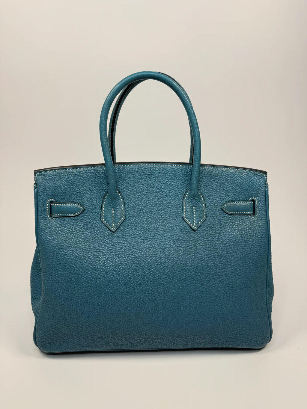 HERMÈS BIRKIN 30 IN BLUE JEAN TOGO LEATHER WITH PHW