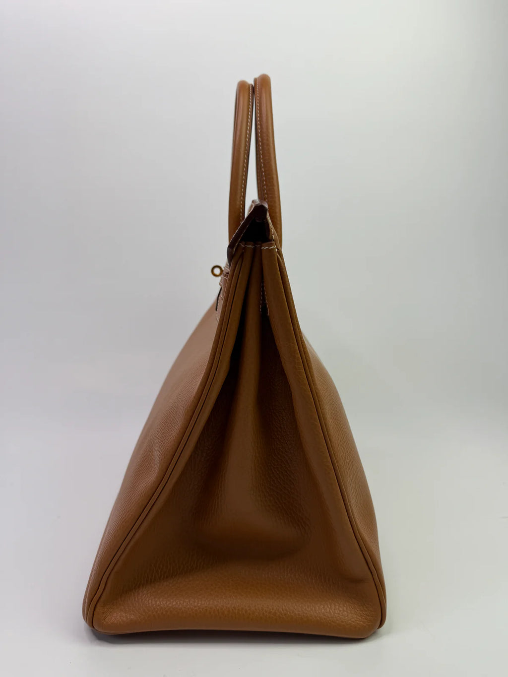 HERMÈS BIRKIN 40 IN GOLD COURCHEVEL LEATHER WITH GHW