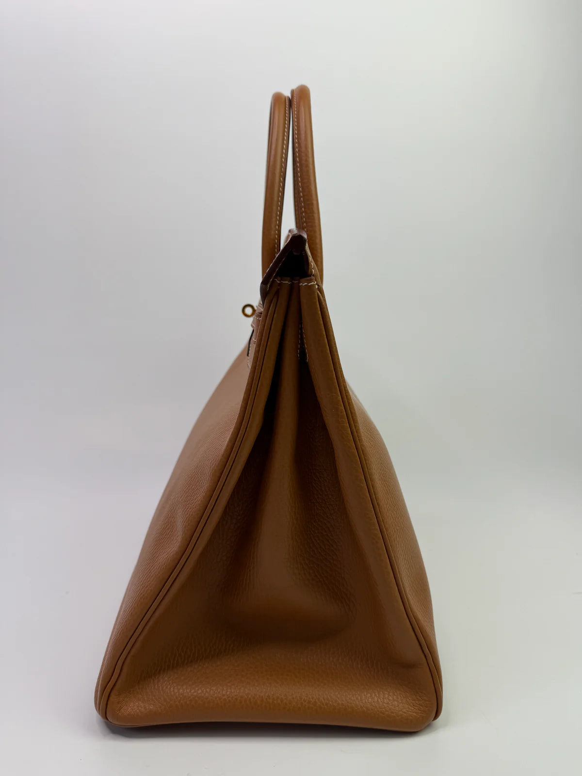 HERMÈS BIRKIN 40 IN GOLD COURCHEVEL LEATHER WITH GHW