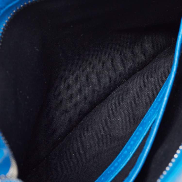 Balenciaga Blue Leather Nano Classic City Tote