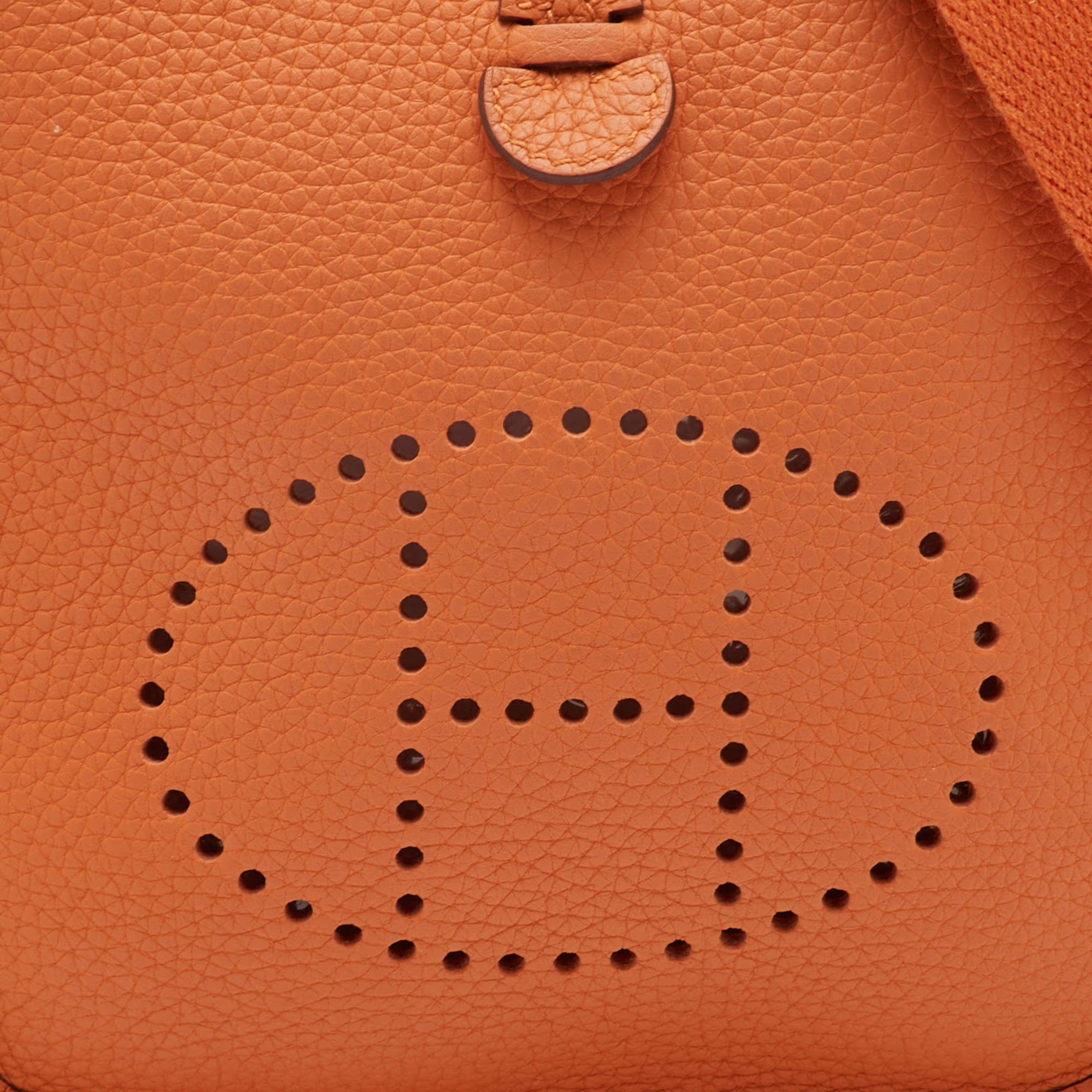 Hermes Evelyne Amazone TPM 16 Mango Taurillon Clemence Leather Crossbody Bag