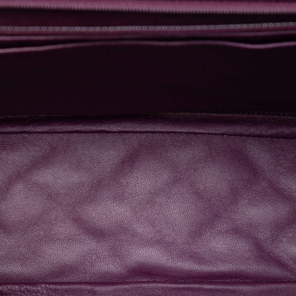 Chanel Purple Maxi XL Classic Lambskin Single Flap