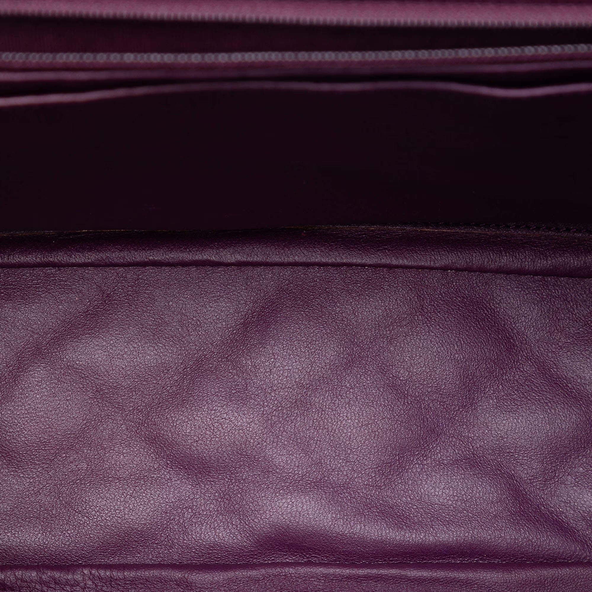 Chanel Purple Maxi XL Classic Lambskin Single Flap