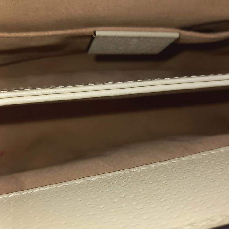 Gucci Beige White Coated Canvas and PVC Ophidia Gg Supreme Shoulder Bag