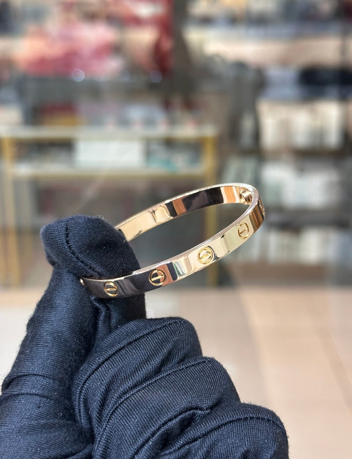 Cartier Love Bracelet Classic Model 18K Rose Gold size 16 WFXXXX