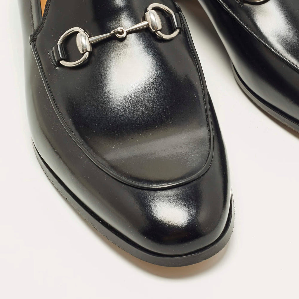 Gucci Horsebit Size 46 Black Leather Loafers