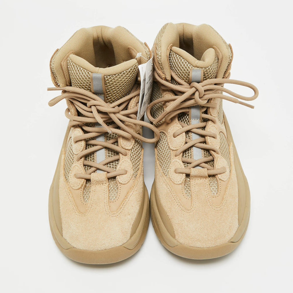 Yeezy x Adidas Size 44.5 Brown Mesh and Suede Desert Boots