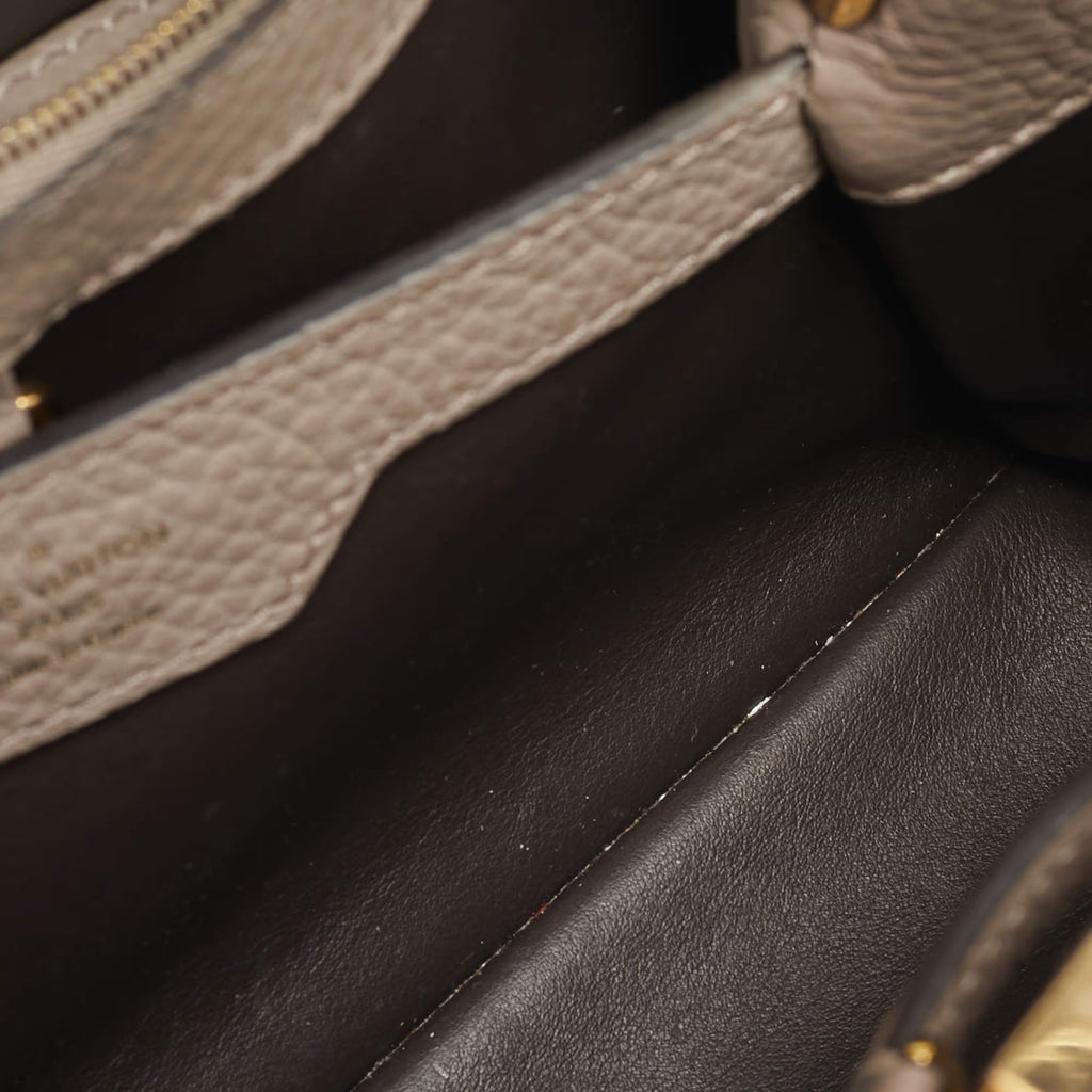 Louis Vuitton Capucines BB Beige Leather Bag