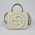 GUCCI BLONDIE LEATHER TOP HANDLE BAG