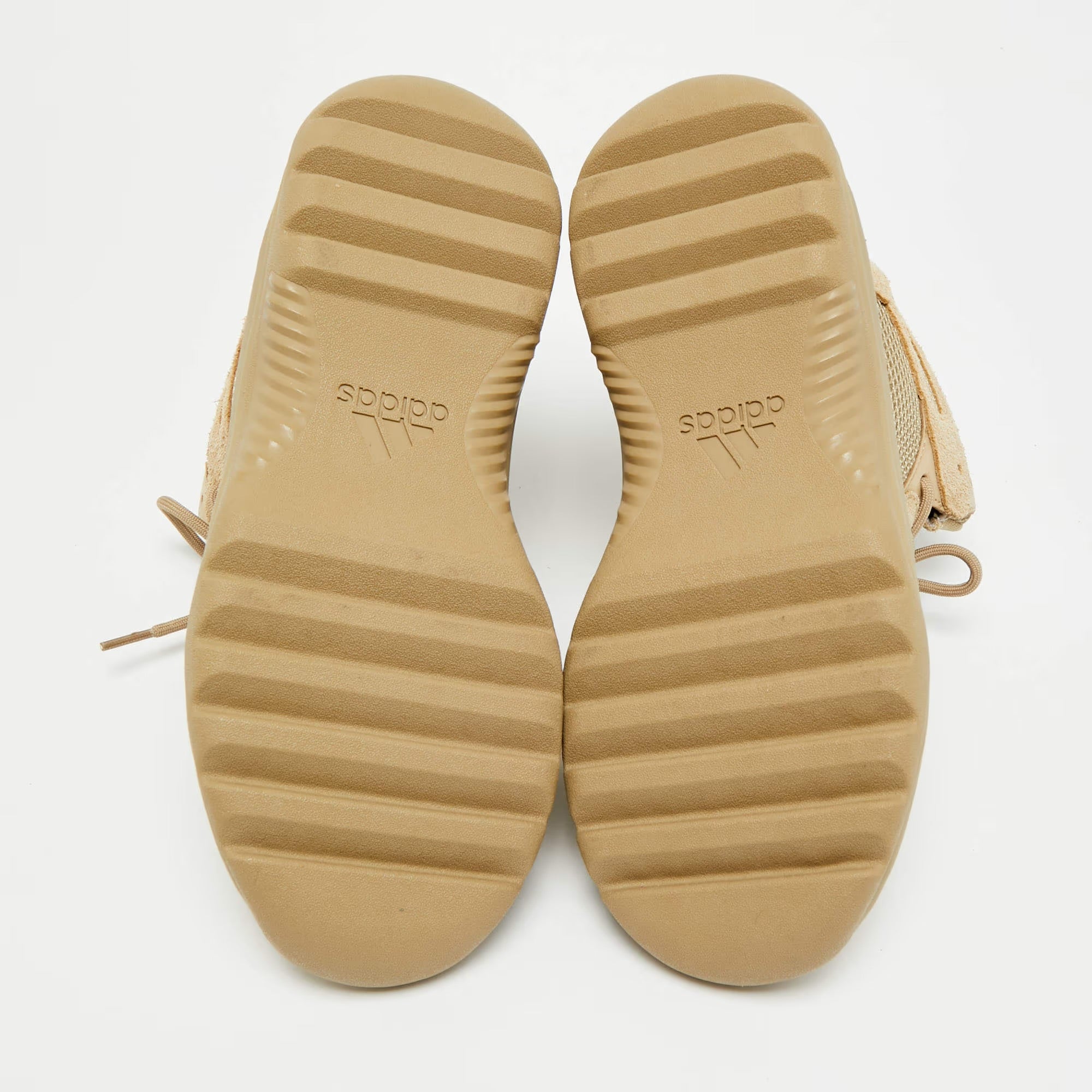 Yeezy x Adidas Size 44.5 Brown Mesh and Suede Desert Boots