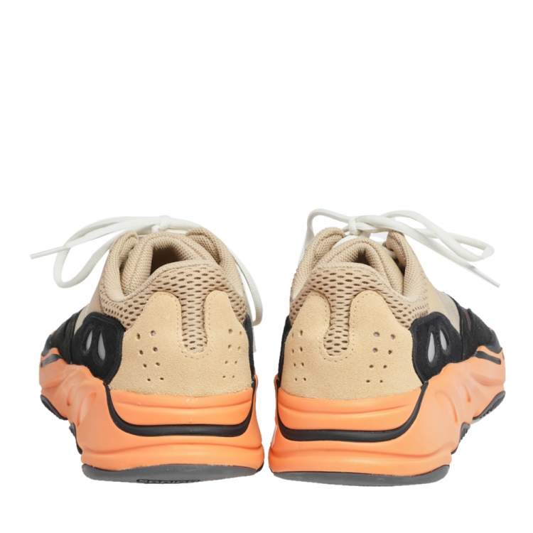 Yeezy x Adidas Multicolor Mesh And Suede Boost 700 Enflame Amber Sneakers Size 43 1/3