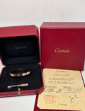 Cartier Love Bracelet Classic Model 18K Rose Gold size 16 WFXXXX