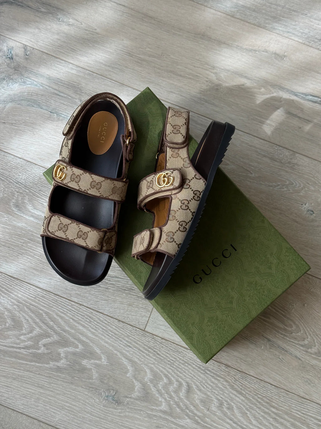 GUCCI GG DAD SANDALS (SIZE 40/UK7)