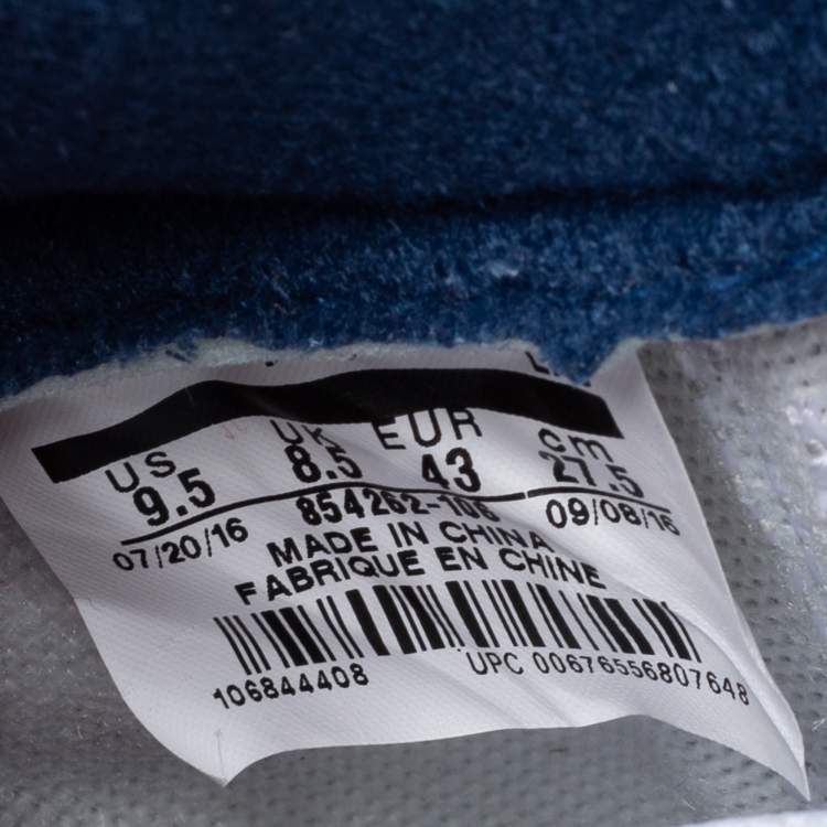 Jordan White Leather Air Jordan 3 Retro Hall of Fame Sneakers Size 43