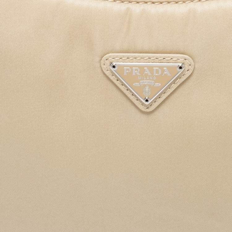 Prada Beige Nylon Mini Re-Edition 2000 Shoulder Bag