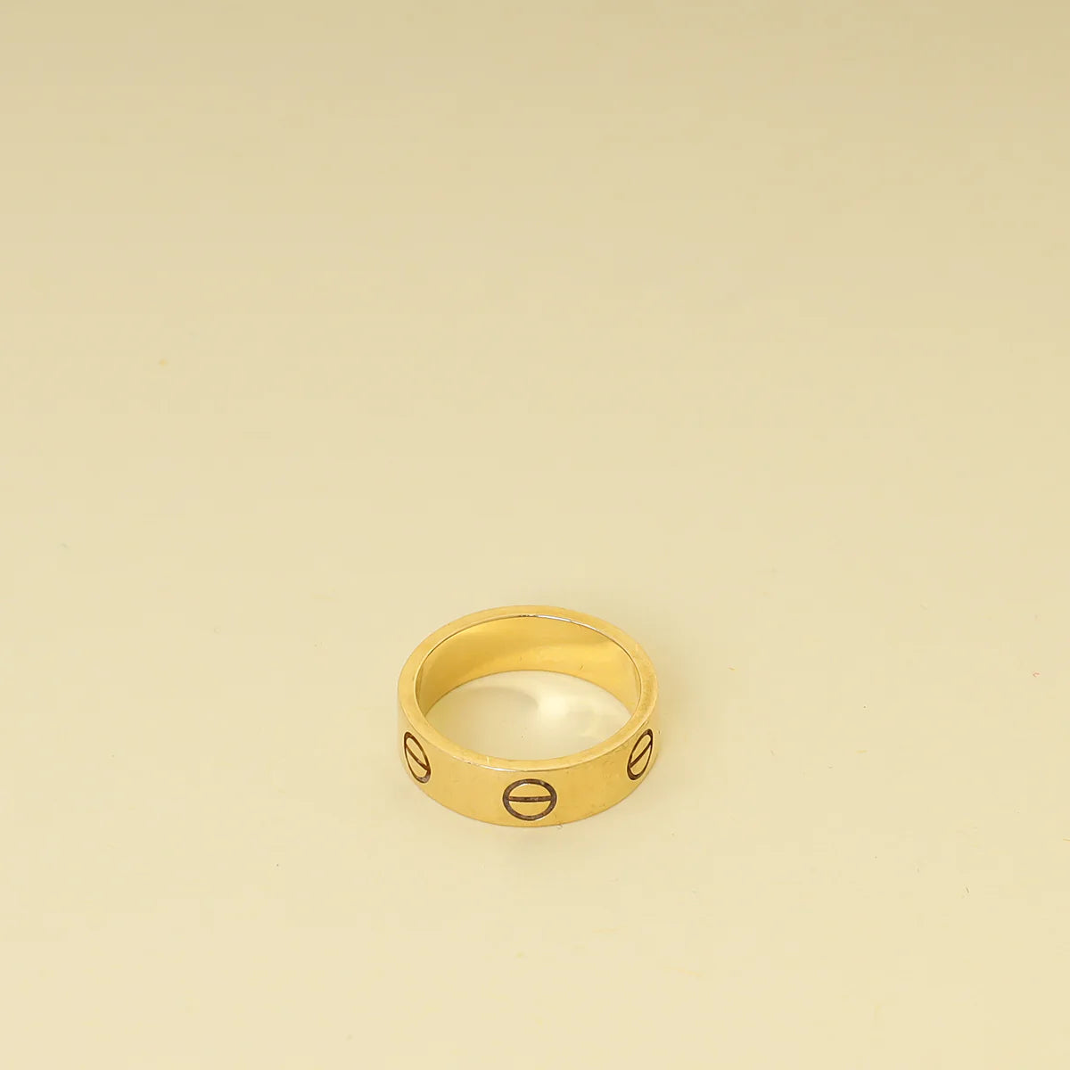 Cartier 18K Yellow Gold Love Classic Model Ring 53