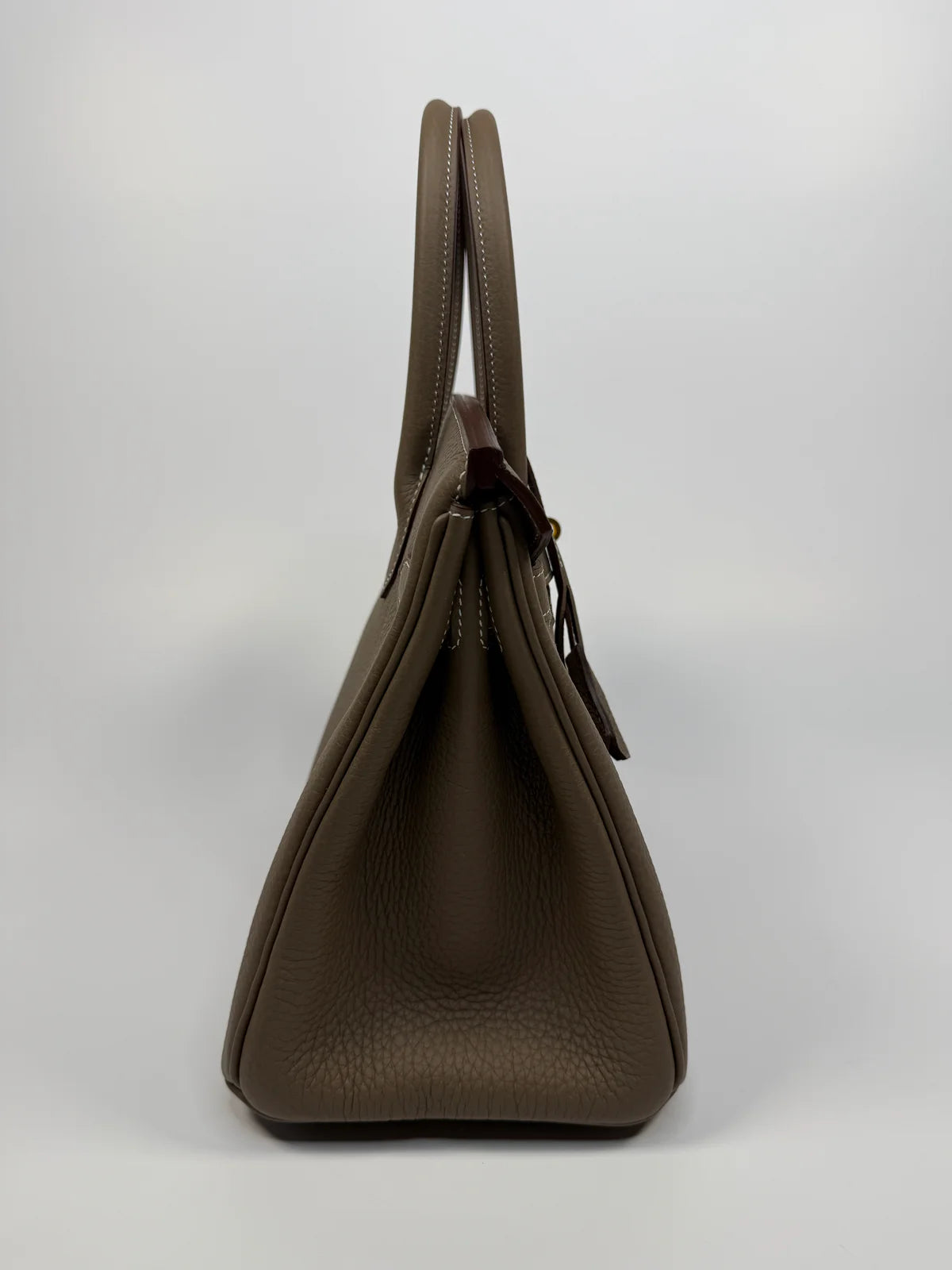 HERMÈS BIRKIN 30 IN ETOUPE TOGO LEATHER WITH BRUSHED GHW