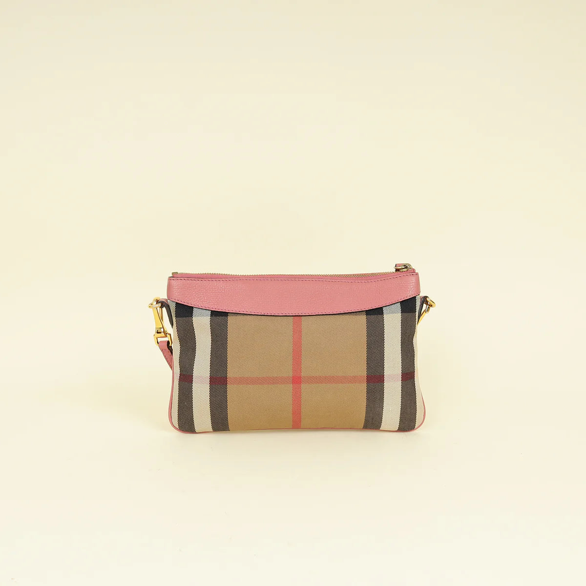 Burberry Bicolor House Check Derby Peyton Crossbody Bag