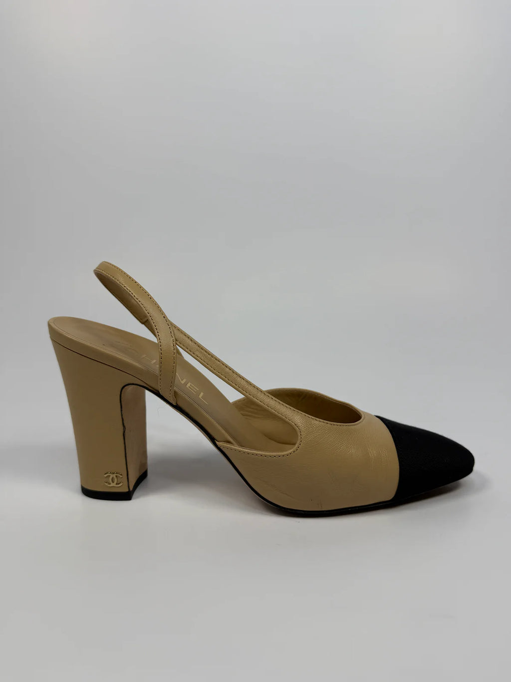 CHANEL SLINGBACK HEELS SIZE 39/UK6