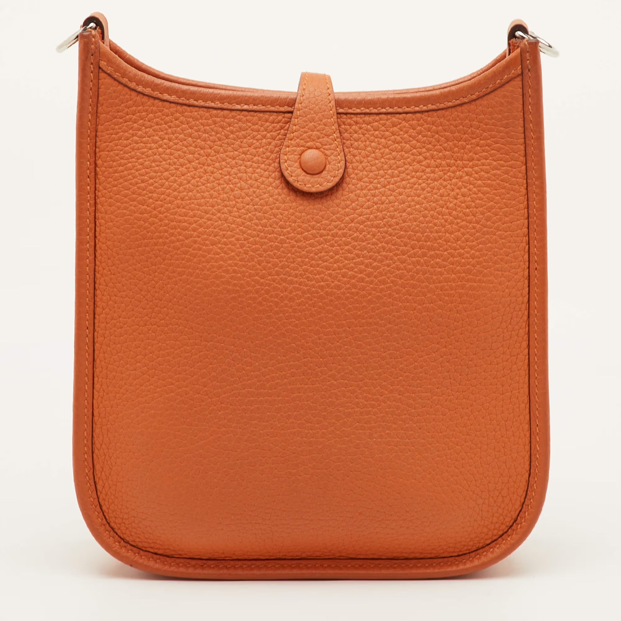 Hermes Evelyne Amazone TPM 16 Mango Taurillon Clemence Leather Crossbody Bag