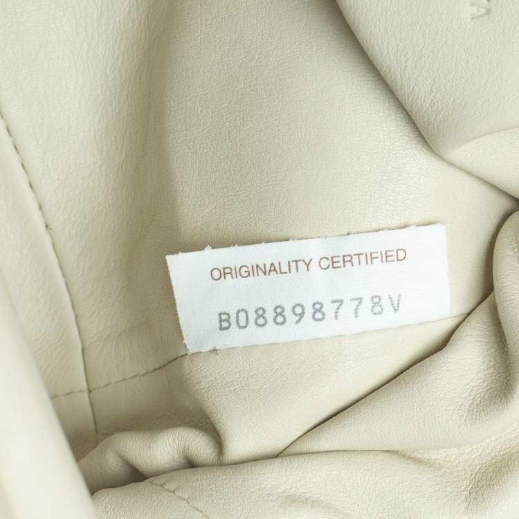 Bottega Veneta Ivory Leather Mini Pouch Bag