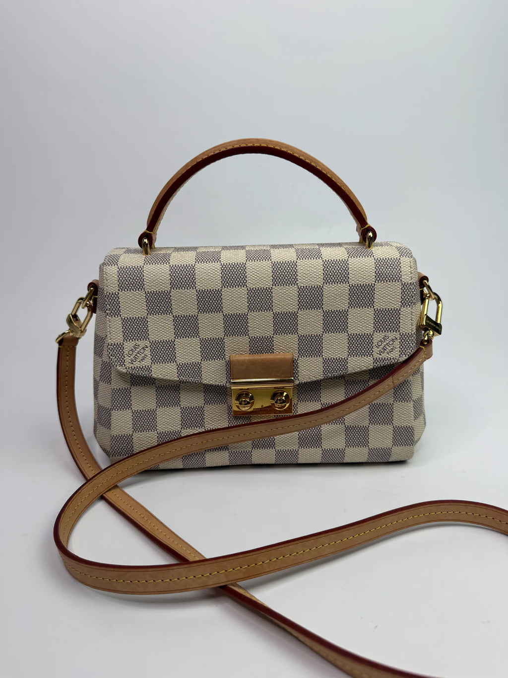 LOUIS VUITTON DAMIER AZUR CANVAS CROISETTE BAG