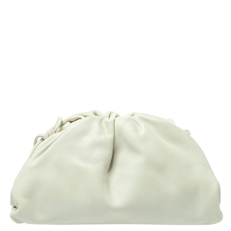 Bottega Veneta Ivory Leather Mini Pouch Bag
