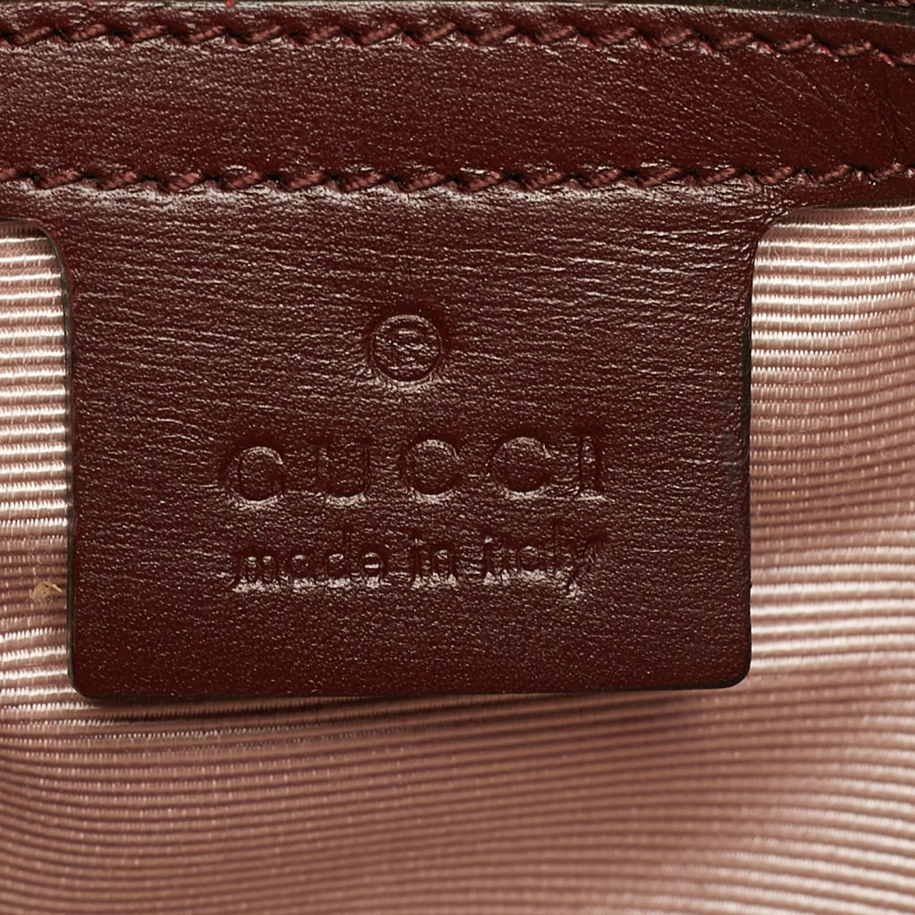 Gucci Arli Burgundy Leather Totes Bag