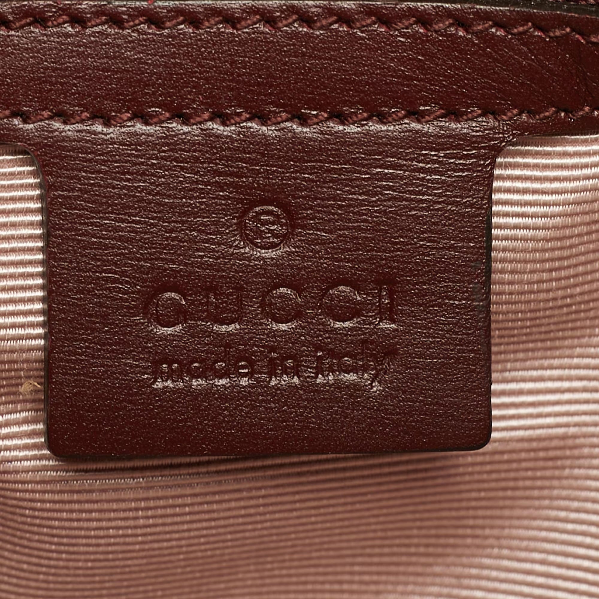 Gucci Arli Burgundy Leather Totes Bag