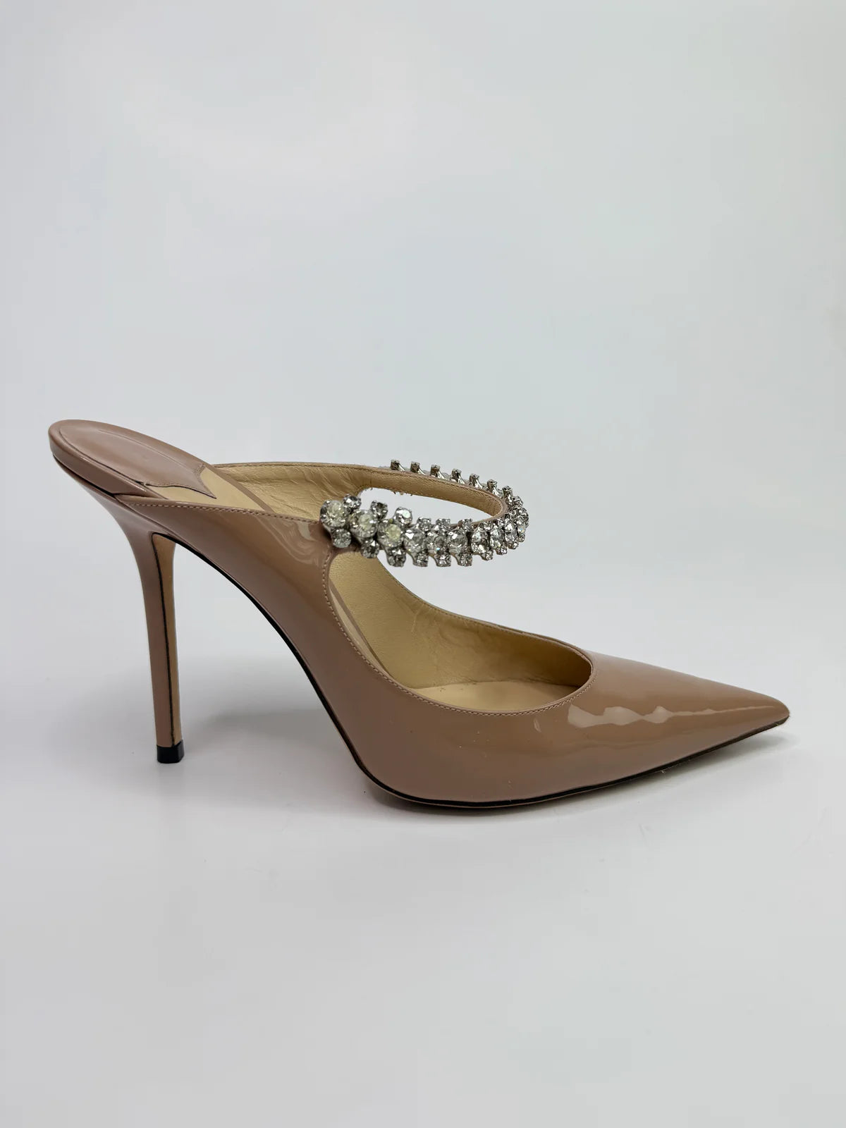 JIMMY CHOO BING 100 MULES (SIZE 39.5/UK6.5)