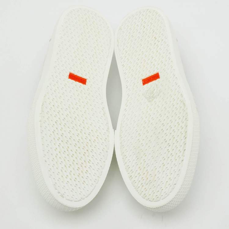 Hermes White Leather Game Slip On Sneakers Size 41