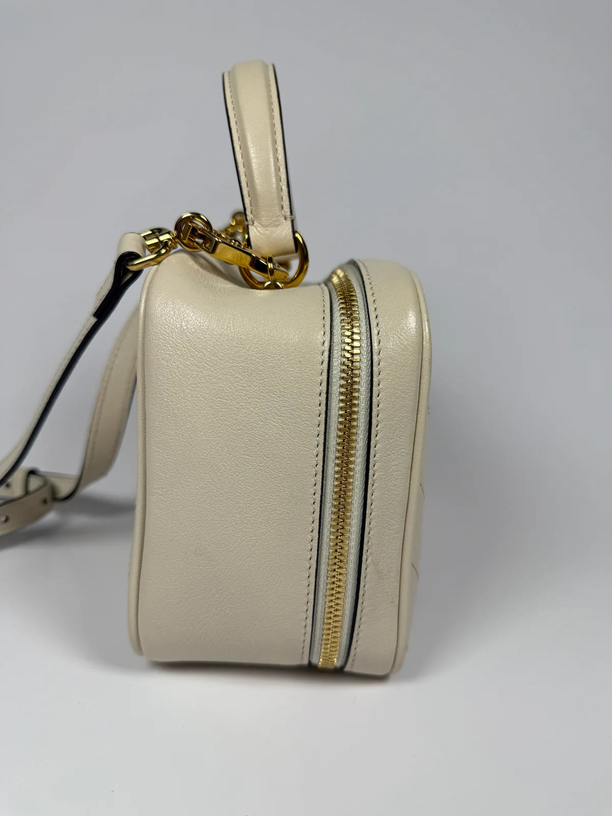 GUCCI BLONDIE LEATHER TOP HANDLE BAG