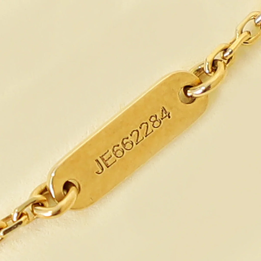 Van Cleef & Arpels 18K Yellow Gold Sweet Alhambra Mop Bracelet