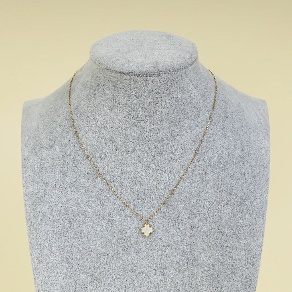 Van Cleef & Arpels 18K Yellow Gold MOP Sweet Alhambra Pendant Necklace