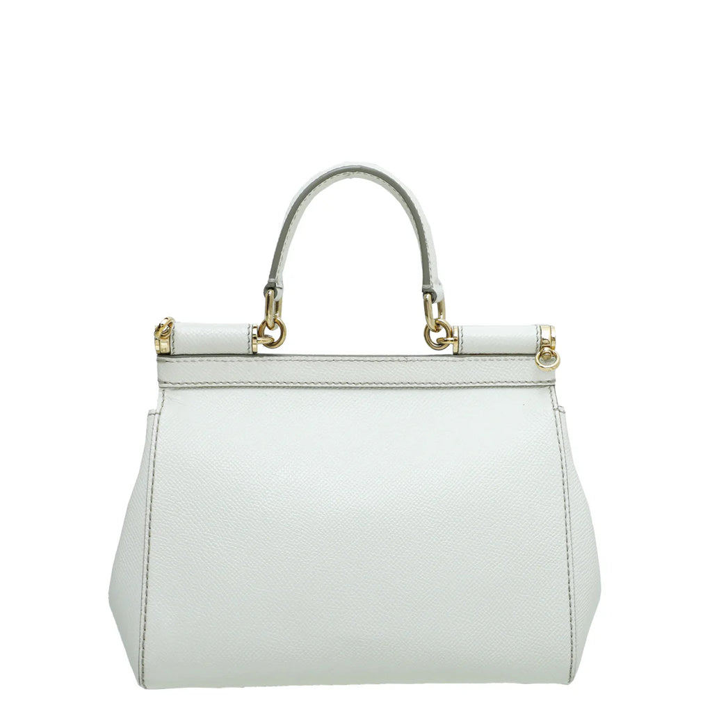 Dolce & Gabbana White Sicily Small Bag